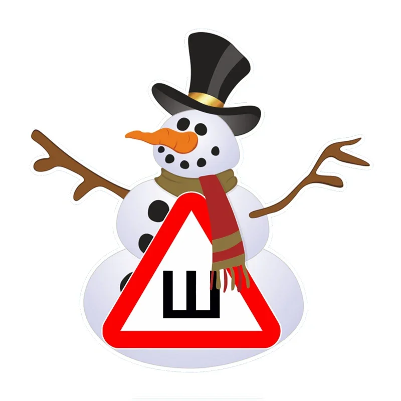 

Car Sticker Spikes Sign on A Snowman Colorful Decals Motorcycle Accessories Stickers Pegatinas Para Coche