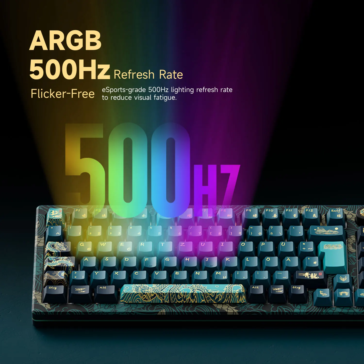 Akko MOD007 HE Year of Dragon Mechanical Keyboard RGB 75% Magnetic Switch8K Polling Rate Rapid Trigger RT0.01mm Gaming Keyboard