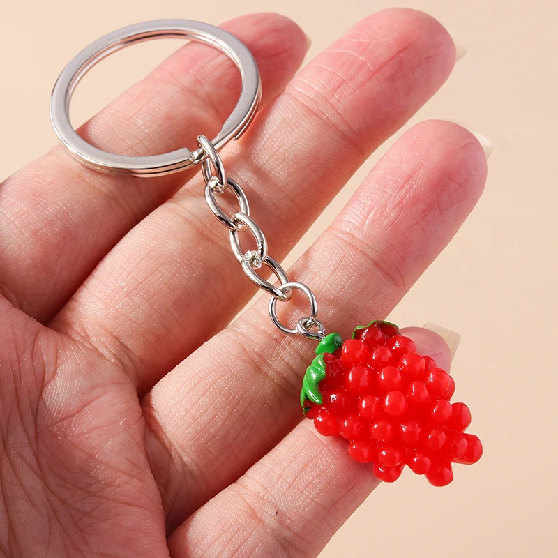Niedliche Simulations-Gemüse-Schlüsselanhänger, Kunstharz, Lebensmittel, Mais, Charms, Schlüsselanhänger, Souvenir, Geschenke für Frauen, Männer, Autoschlüssel, Handtasche, Schlüsselanhänger – Detail 22
