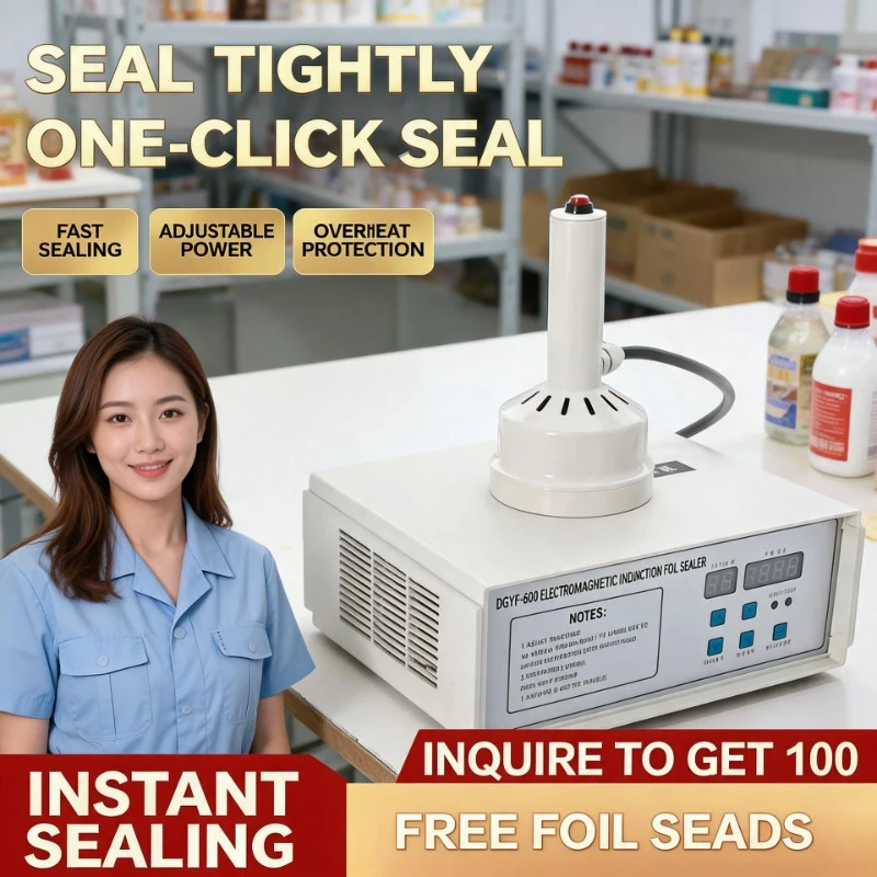 Mini Electromagnetic Induction Foil Sealer, Handheld Bottle Cap Sealer for Honey, Medicine, Oil Bucket, Plastic & Glass Bottles