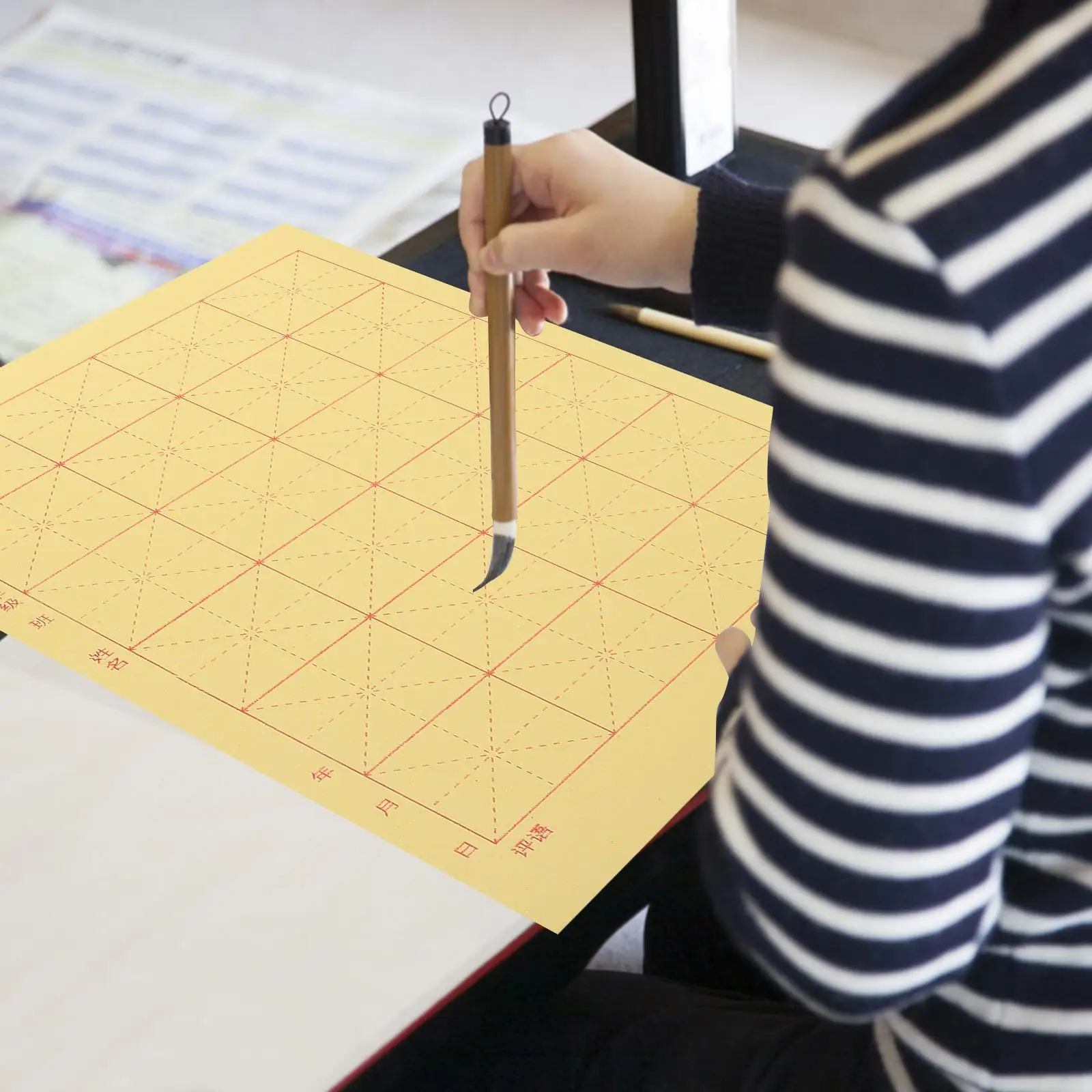 150 Sheets Grid Blank Rice Paper Calligraphy Practice Exercise Chinese Writting