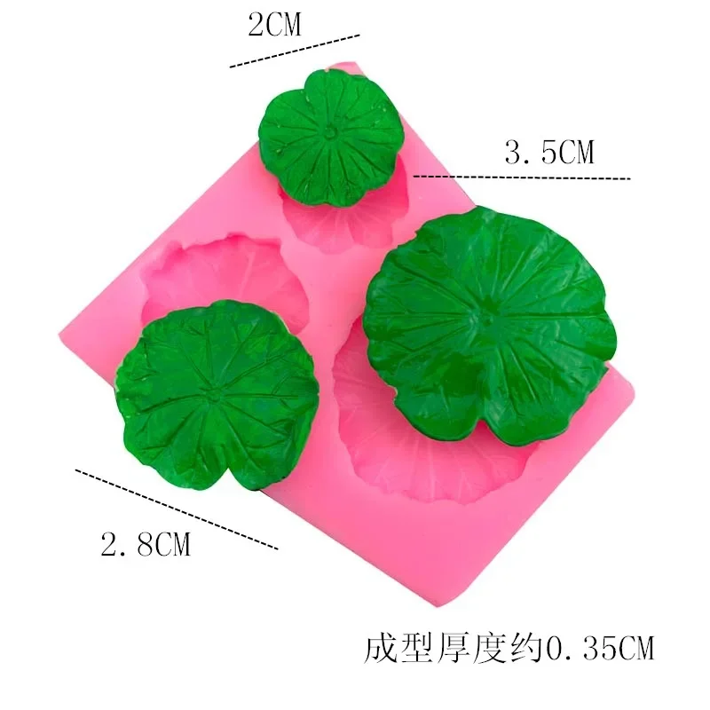 Lotus Leaf Silicone Mold Fudge Chocolate Cake Decoration Tool Kitchen Cooking Products Biscuit Clay Mold