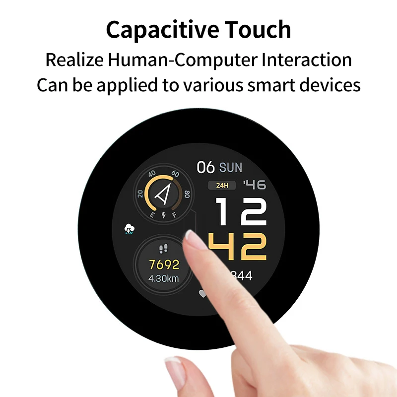 ESP32-S3 2.1 Inch Capacitive Touch Display Development Board 480×480 IPS Screen 32-Bit LX7 Dual-Core WiFi & Bluetooth for ESP32