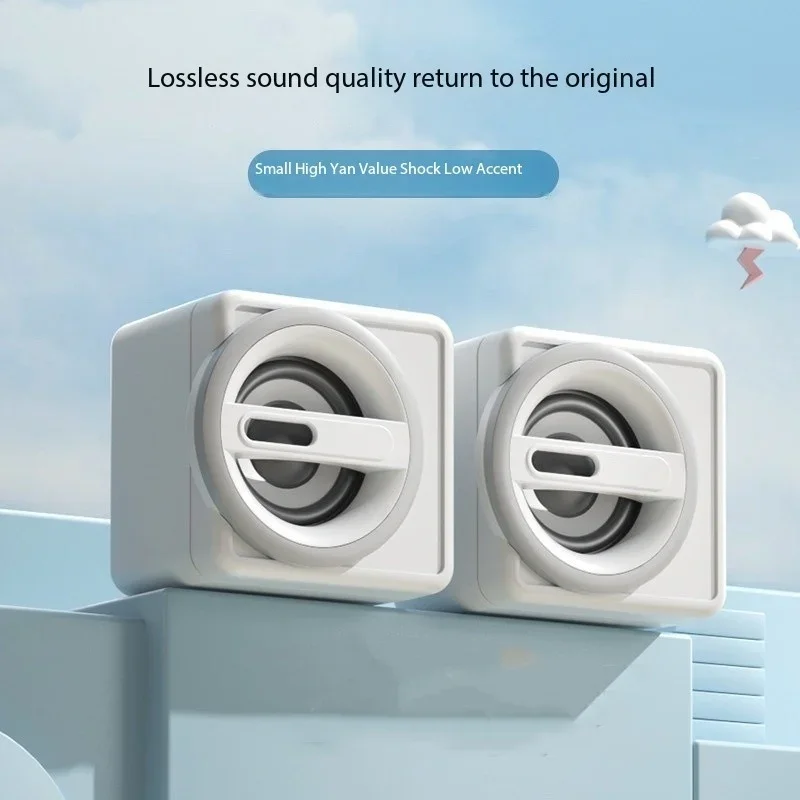 Bluetooth Speaker Soundbar Desktop Computer Notebook Wired Audio System with Bass and Volume Control for High-Quality Sound Box