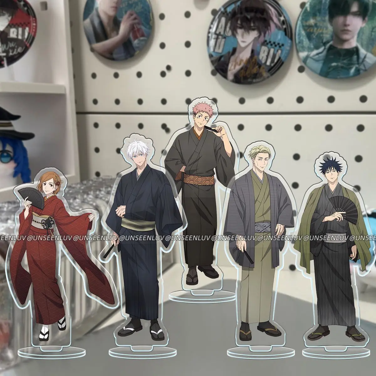 

Jujutsu Kaisen Acrylic Stand Figure Itadori Yuji Gojo Satoru Anime Peripheral 5th Anniversary Commemorate Kimono Ornament New
