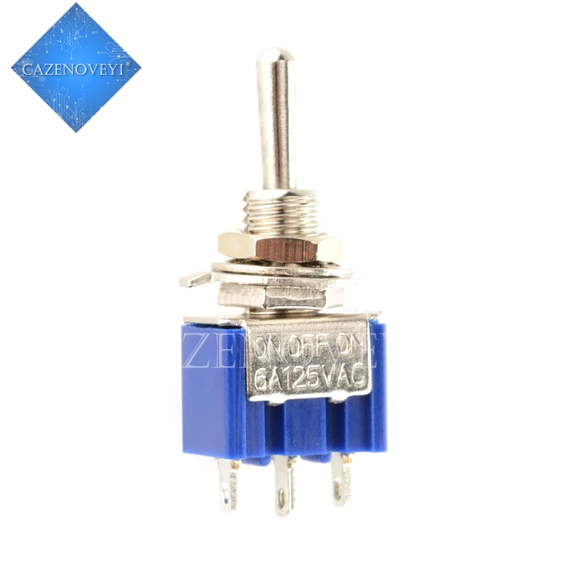 5 шт./лот MTS-102 MTS-103 MTS-202 MTS-203 6A 125 В Mini 3/6PIN-ВЫКЛ/-ВЫКЛ-тумблеры для переключения света двигателей