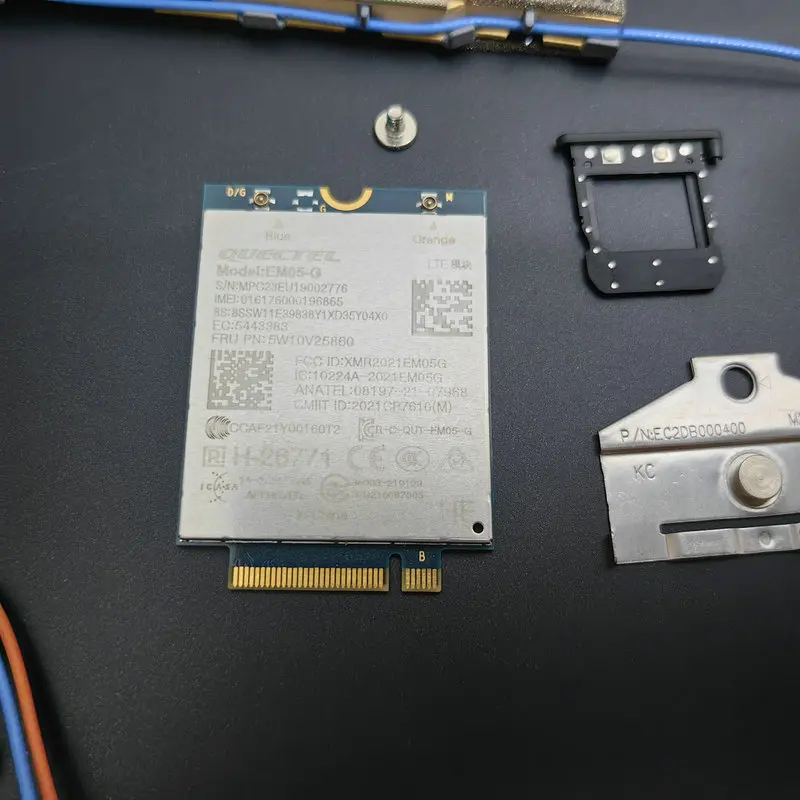 

Original Thinkapd T14s Gen4 Laptop WWAN Card Kit 4G Antenna SIM Tray Bracket WWAN Card