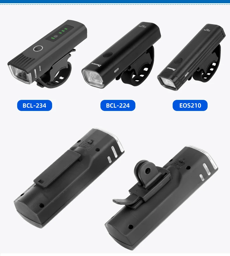 Deemout Fahrrad-LED-Lampenfassung, vordere Lichthalterung am Lenker/Vorbau/Gabel/Helm mit GoPro-Schnittstelle, passend für Rockbros/Blackbird – Detail 4