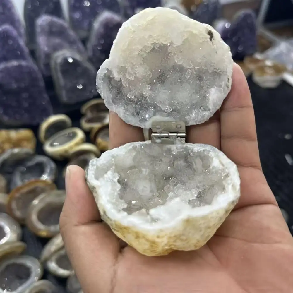 Geodes Unopened Natural Agate Geode Real Crystal Specimen Contains Reiki Clean Clusters Stones Moroccan Crystal Cave Ring Box