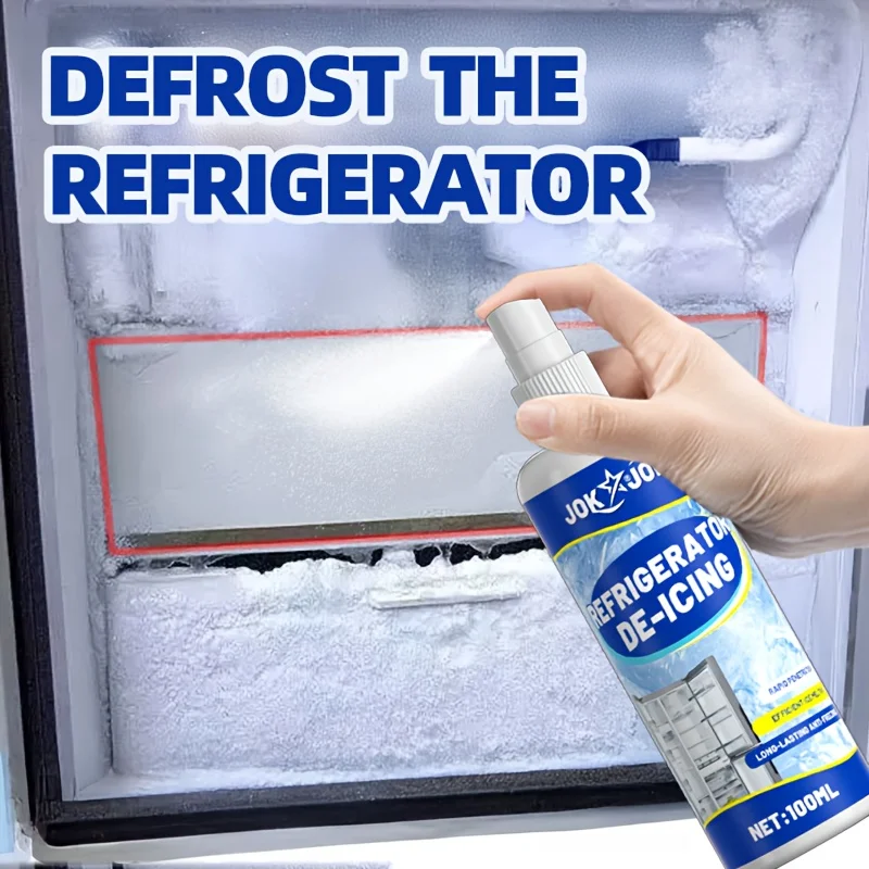 Ice Melter & Deicer Spray, Fast Acting Ice Melt Solution for Refrigerators & Freezers, Efficient Defrosting Agent,Home Essential