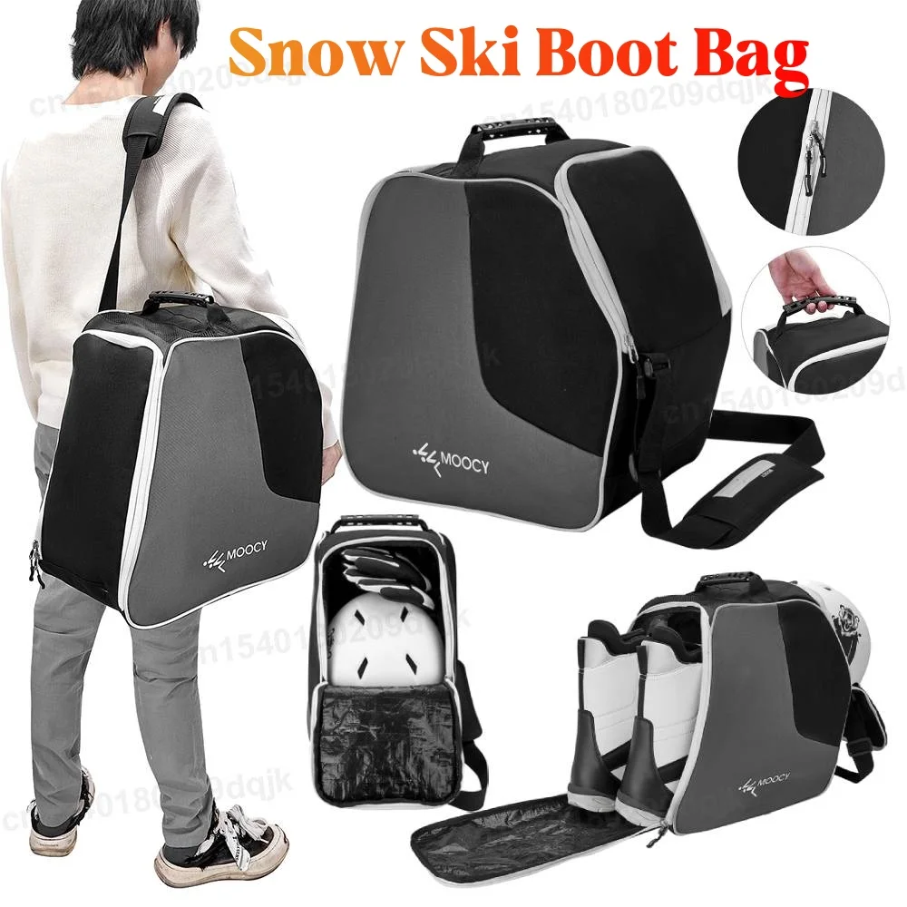 

Portable Snow Ski Boot Bag Lightweight Skiing Snowboarding Storage Bag Waterproof Ski Helmets Gloves Bag Outdoor Sports Supplies