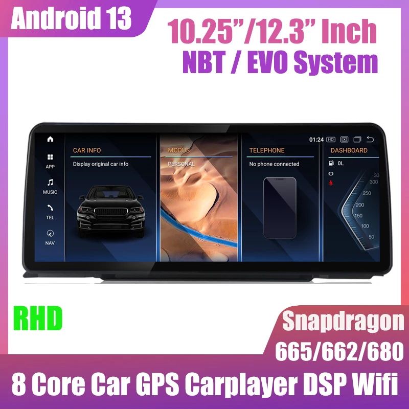 12.3''Car GPS Navigation Android 13 Player For BMW 1 2 Series F20 F21 F23 NBT Display Right Hand Drive RHD 1920*720 Carplay