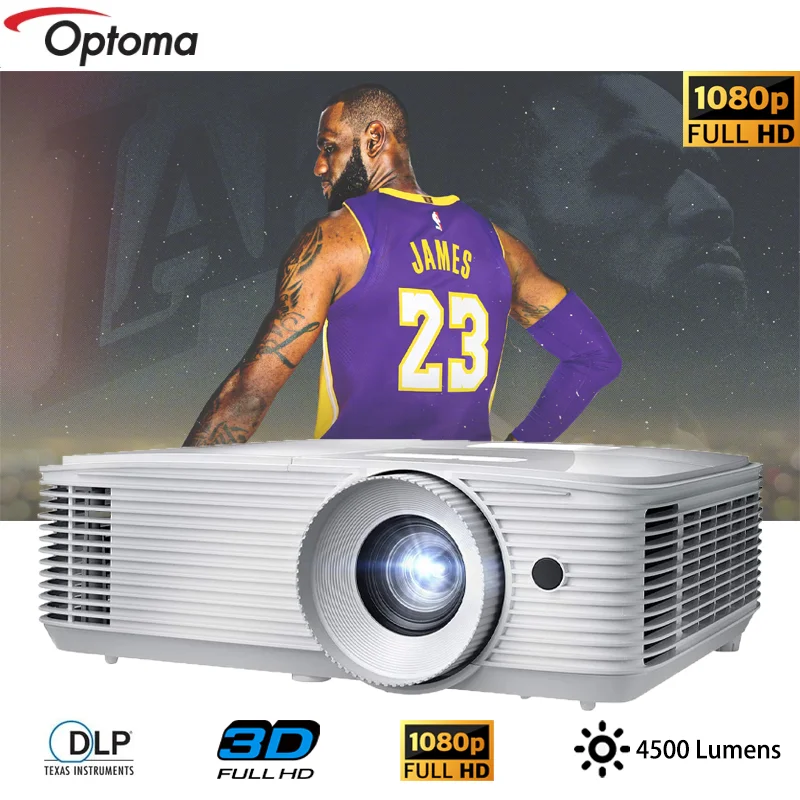 Optoma EH412 Projector Business&Education 4K DLP 1080P 4500 Lumens Full 3D Projector Smart Video proyector