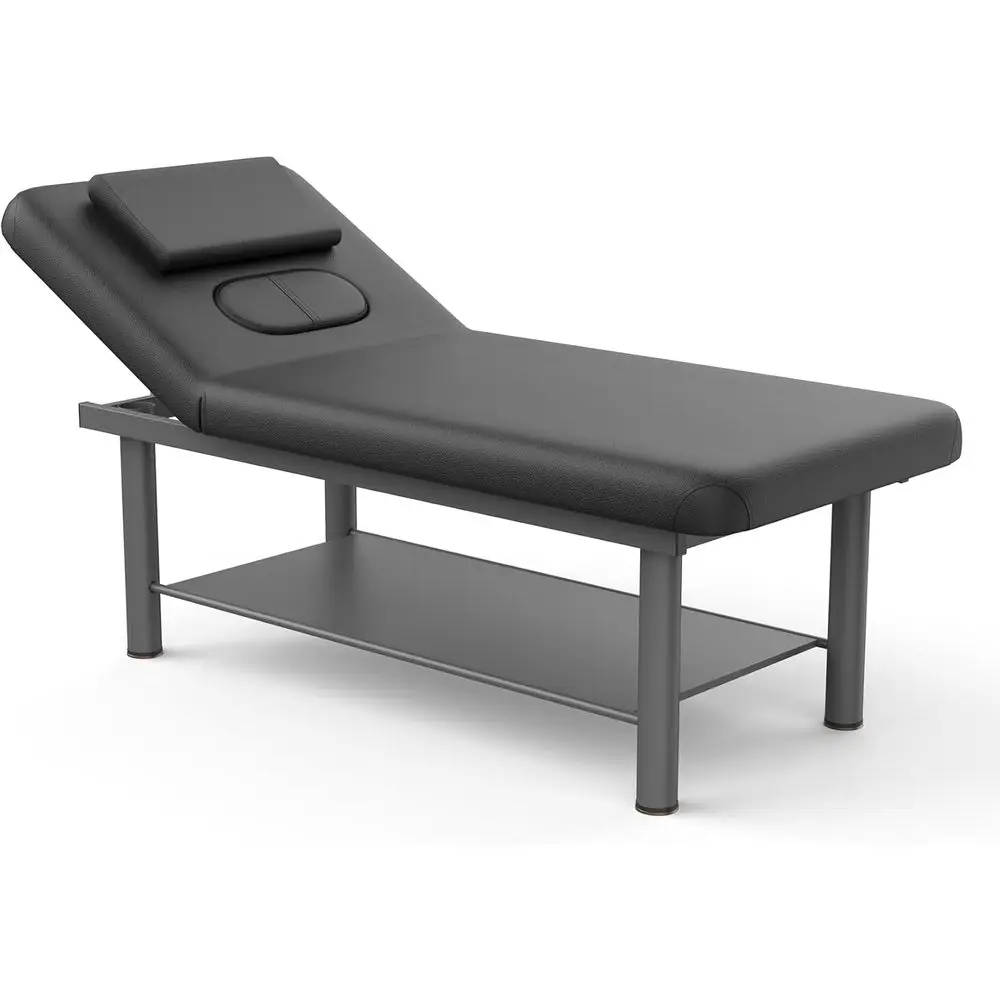 

Регулируемый массажный стол с обивкой из искусственной кожи, съемными подлокотниками, металлическим каркасом, усиленный, для спа и терапии - 31.5 дюймов (ширина) x 75 дюймов (длина)