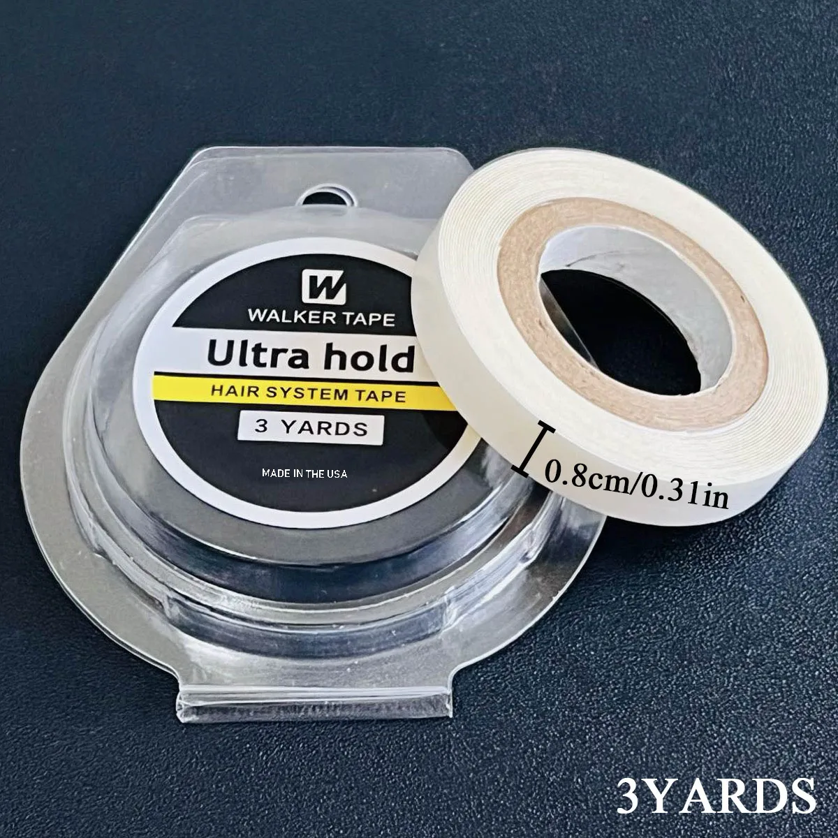 Ultra Hold Hair System Tape Doppelseitiges Klebeband für Haarverlängerung, Toupet, Perücke, weißes Klebeband, starker Halt – Detail 10
