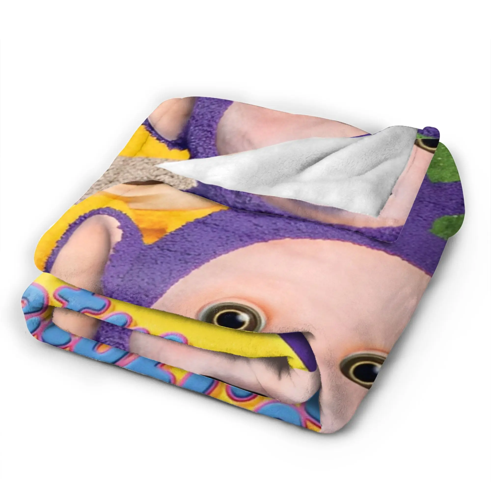 T-Teletubby الكرتون رمي بطانية للأريكة لينة مريحة بطانية قطيفة 50x60 بوصة متعددة الحجم المفارش لجميع المواسم #4