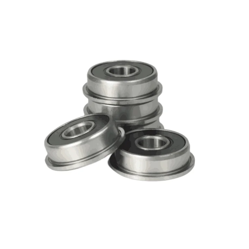 20pcs/100pcs F698-2RS Flanged bearing  8*19*6mm miniature flange deep groove ball bearings F698RS F698 8x19x6 mm