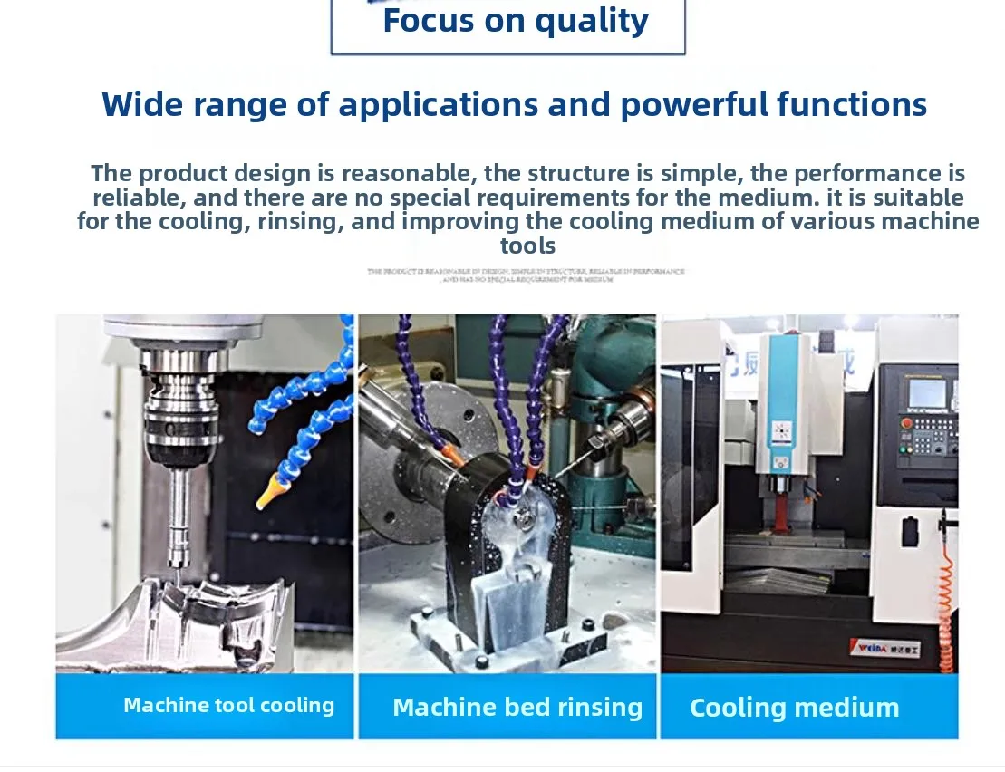 DB-12A 220V 380V 40W 12L/min CNC Machine Tool Cooling Pump Lathe Oil Pump Electric Pump For Flushing Cooling Medium view 4