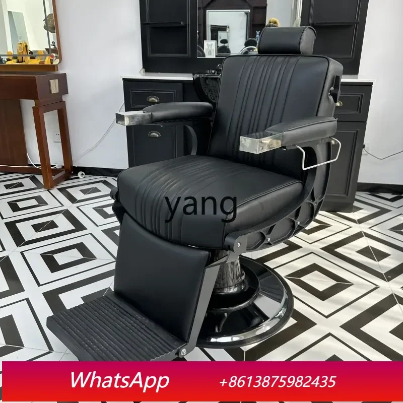 

Парикмахерское кресло LTT премиум-класса с масляной обивкой для барбершопов, с функцией откидывания для бритья и стрижки, специальное кресло для салонов красоты и парикмахерских.