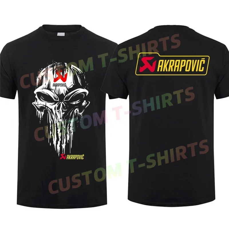 

2024 Men T Shirt Casual Akrapovic Racing Logo T-shirt Graphic Oversized Sports Tops Breathable Comfortable Streetwear S-3XL