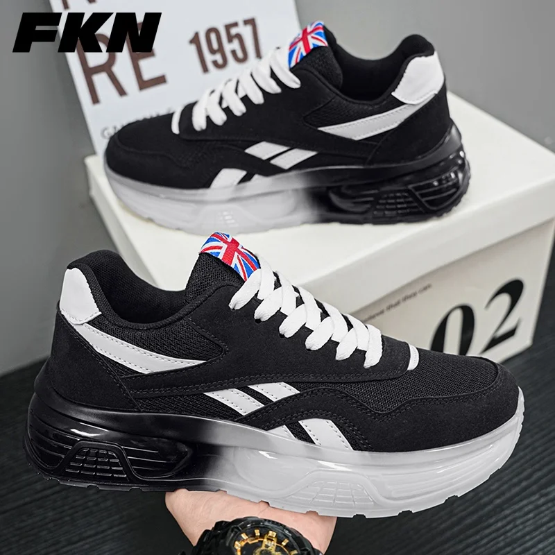 

New men's sports running shoes platform leisure outdoor cushioning jogging shoes fashion boys and teenagers walking men's shoes