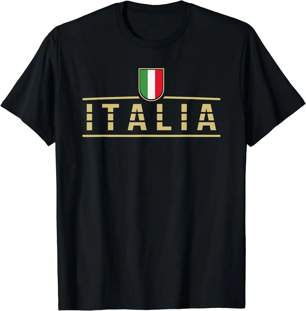 Soccer Italia Italian Flag Italy T-Shirt For Men Clothing Women Short Sleeve Tees