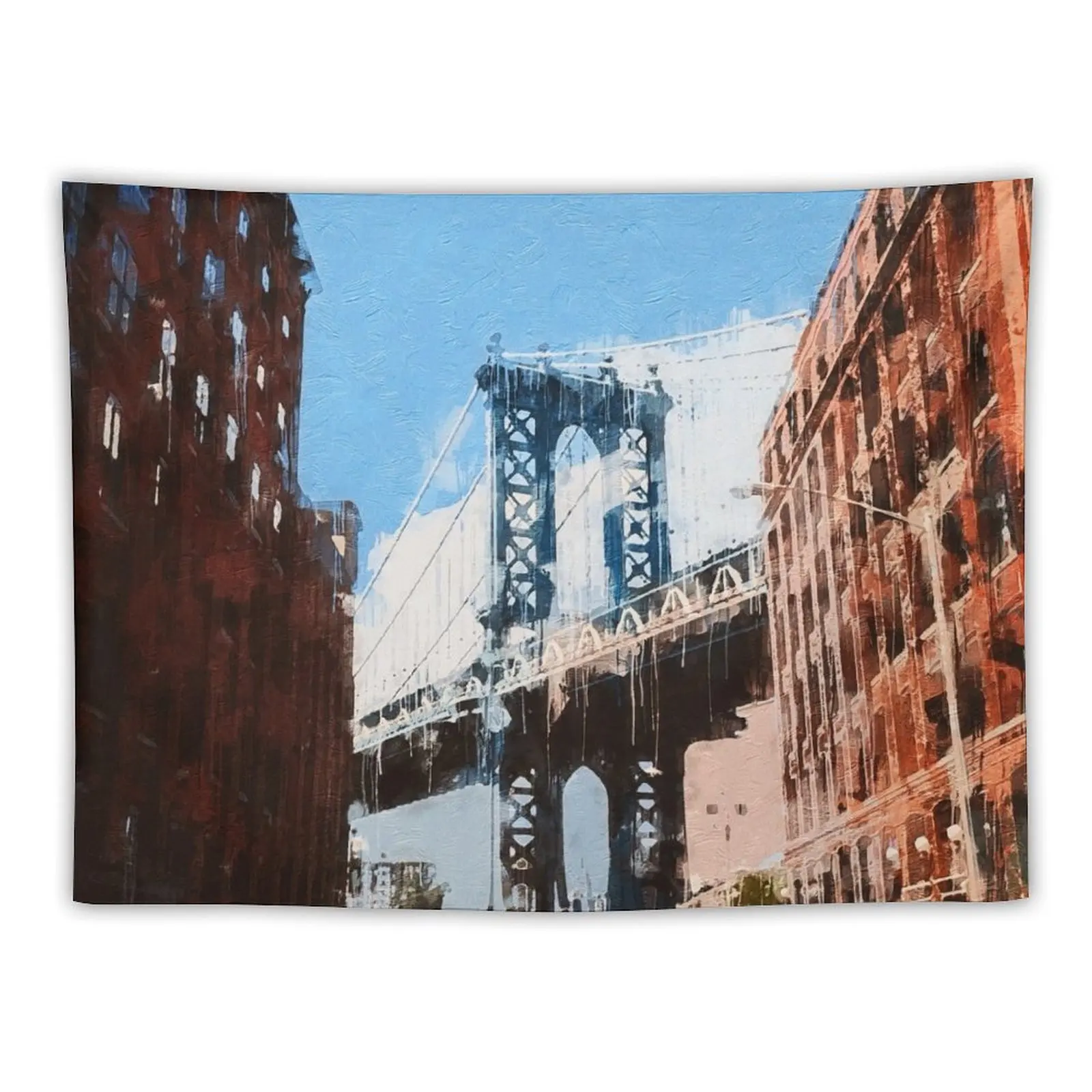 New York, Manhattan Panorama Tapestry Wall Decoration Wall Tapestries Tapestry