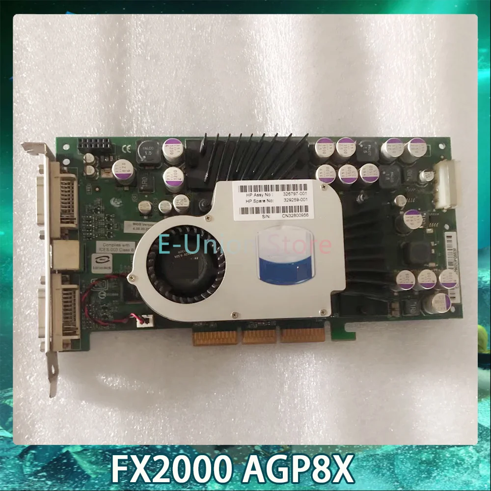 

For Quadro FX2000 AGP8X Workstation Graphics Card For HP 326797-001 329259-00 AGP Graphics Card