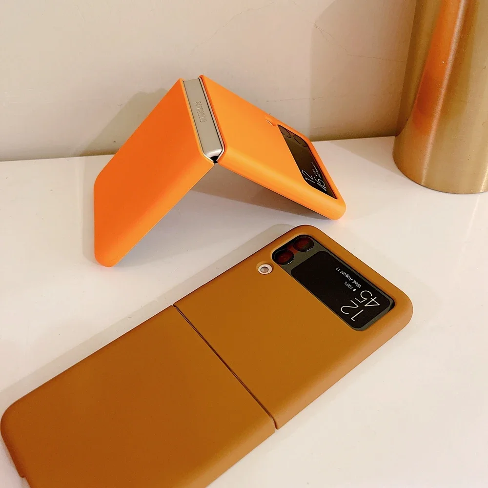 For Samsung Z Flip 7 Fashion Ultra Thin Candy Pure Color Case For Samsung Galaxy Z Flip 4 5 6 7 FE Shockproof Soft TPU Cover