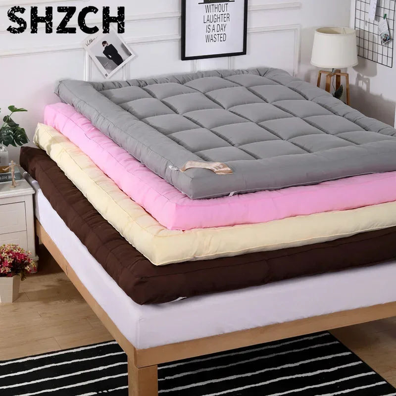 Colchón suave de algodón para dormir desnudo, grueso, plegable, antideslizante, para dormitorio de estudiantes, calidad de Hotel