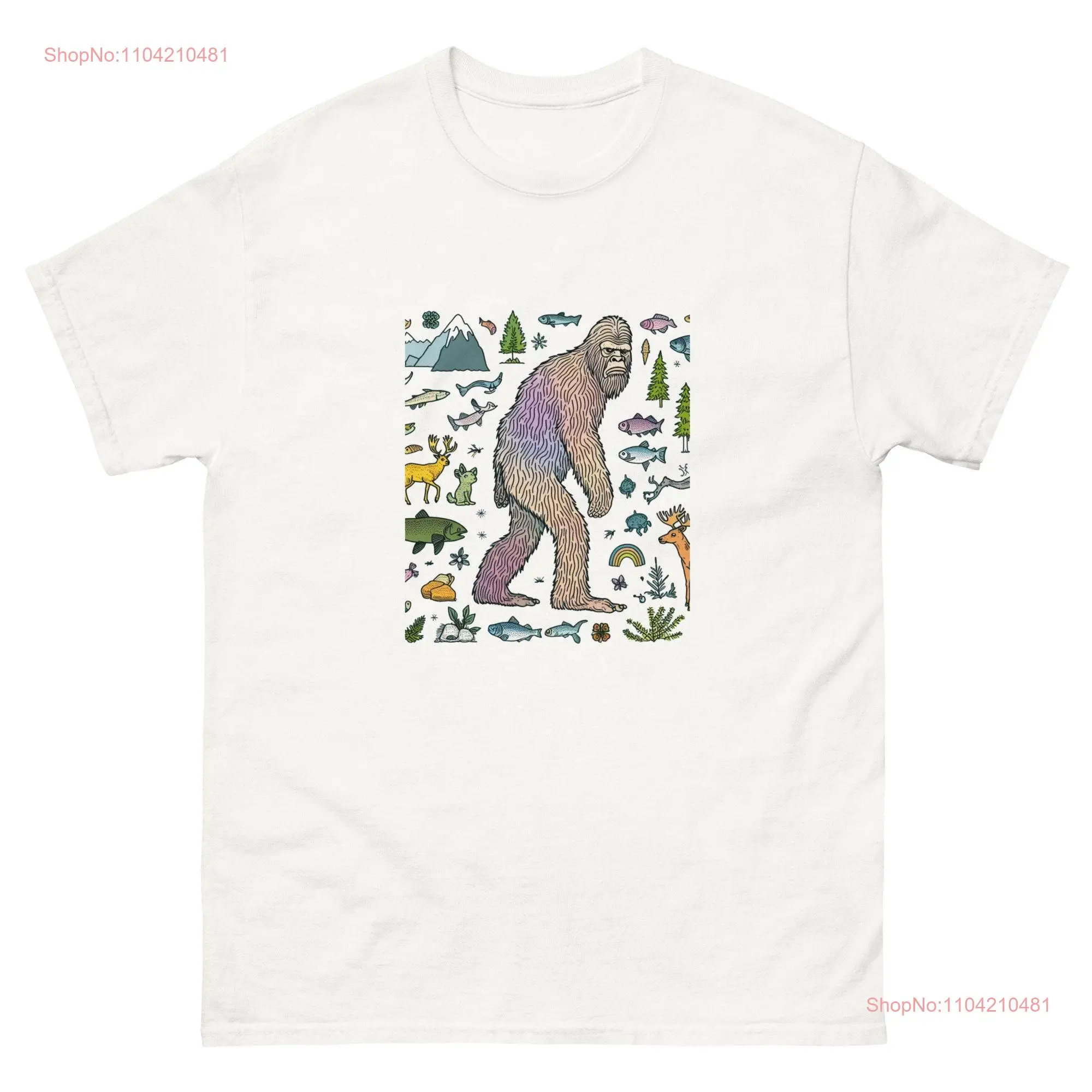 Sasquatch T Shirt A Funny Nature Lover Soft and Comfortable Maybe You will See While Wearing This long or short sleeves