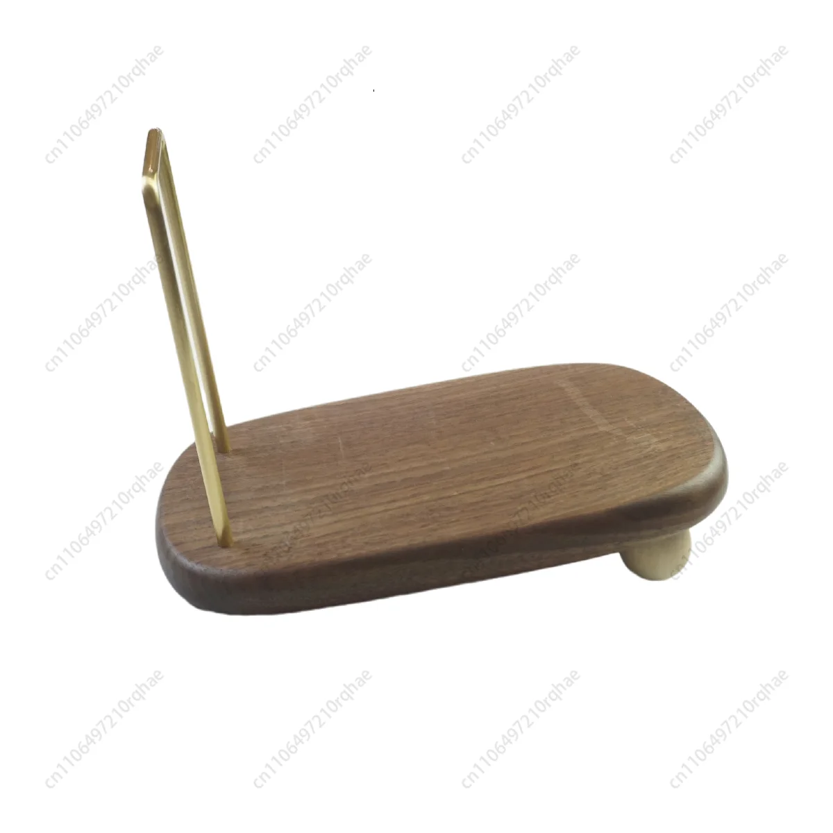 

Solid Wood Desktop Small Bookshelf Children's Book Storage Shelf Black Walnut Brass Book Stand Desk Bookend Ornament