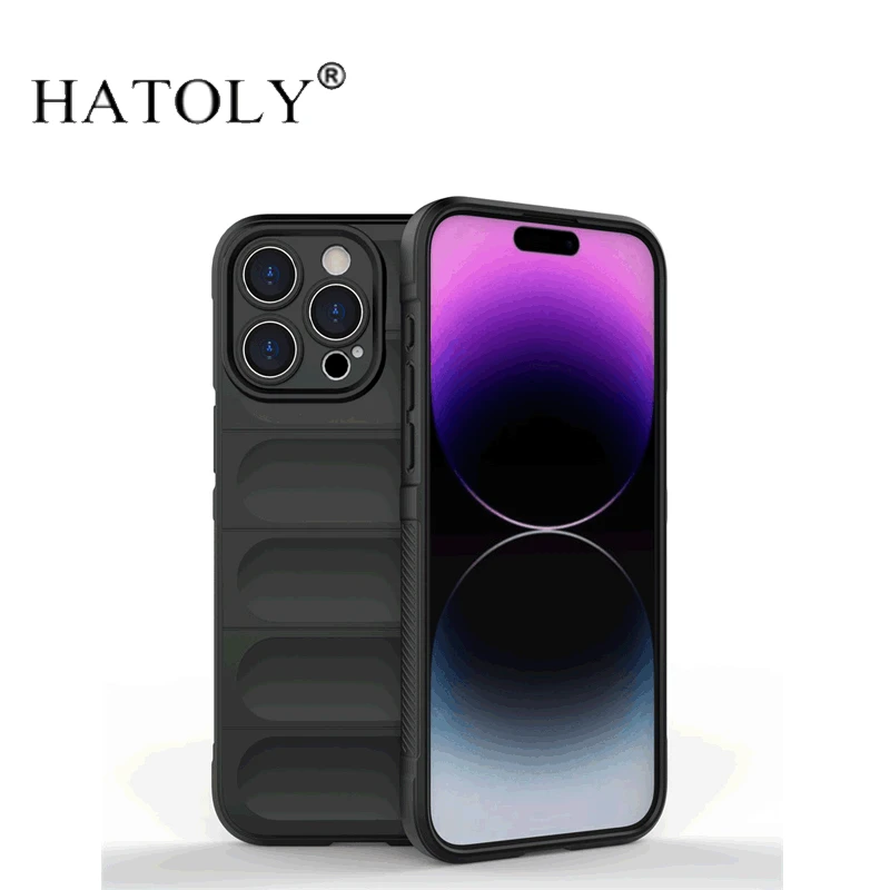 Capa de silicone para Apple iPhone, Capa para iPhone 15, 14, 13, 12 Pro Max, 15 Pro Max, Conque Armor Para