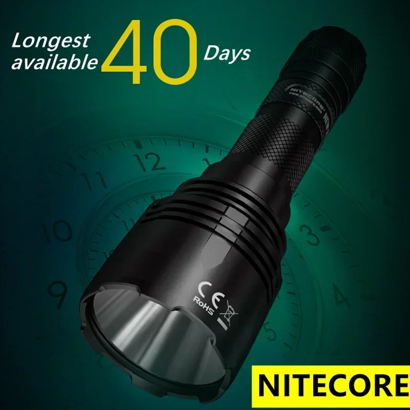 Nitecore nova lanterna p30 cree XP-L hi v3 led 1000 lúmen 8 modo de trabalho tocha feixe de luz de resgate ao ar livre distane 618m holofote