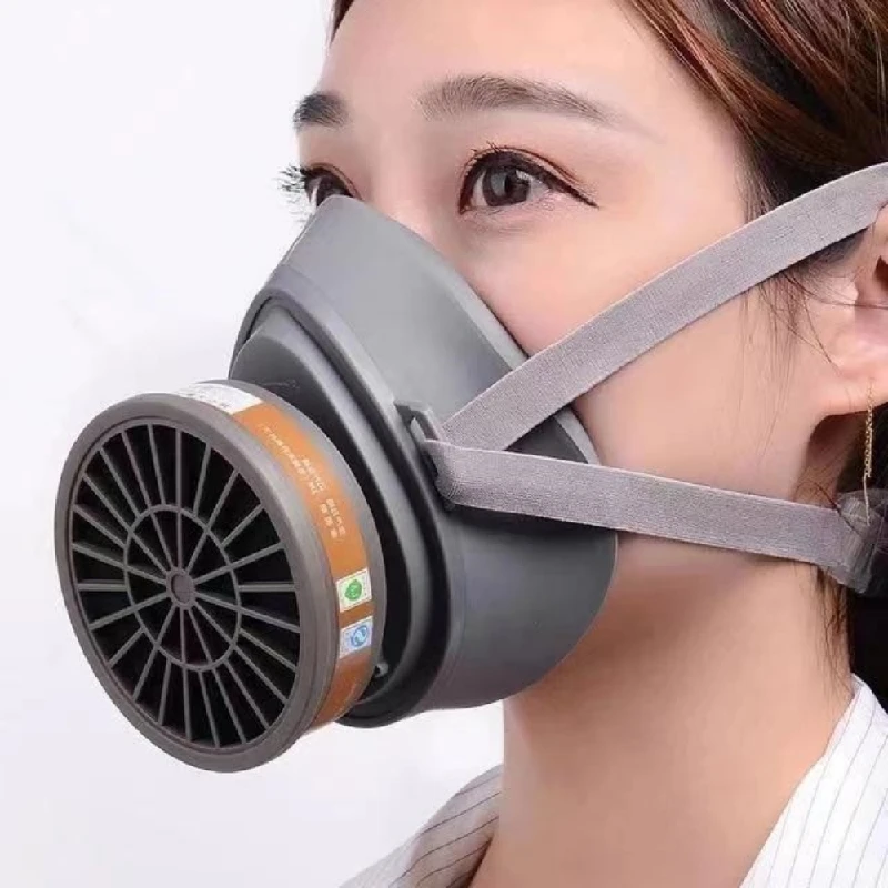 Maschera protettiva antifumo con filtro a carbone attivo respiratore prodotti chimici per la saldatura della vernice gas tossici