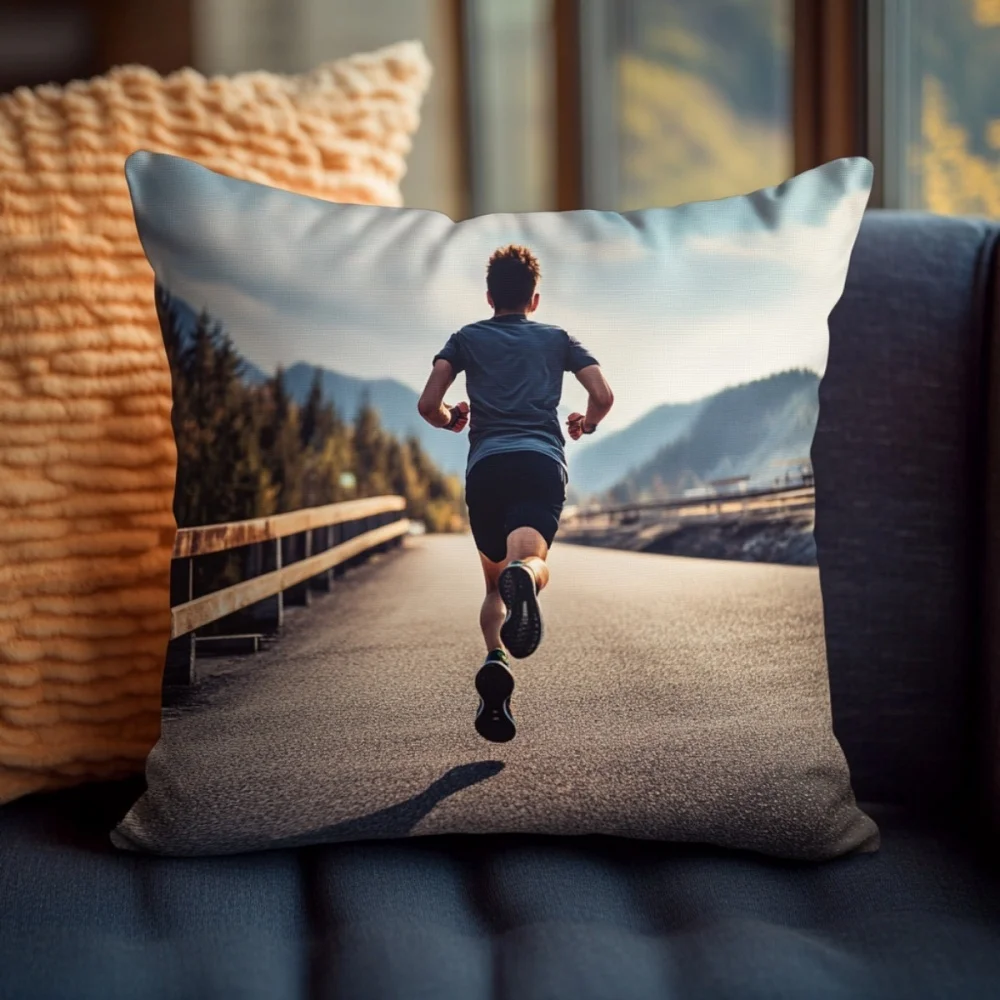 Personalized Custom Throw Pillow, Double Sided Printed Cushion with Insert, Customized Picture Pillow Home Decor Memorial Gift