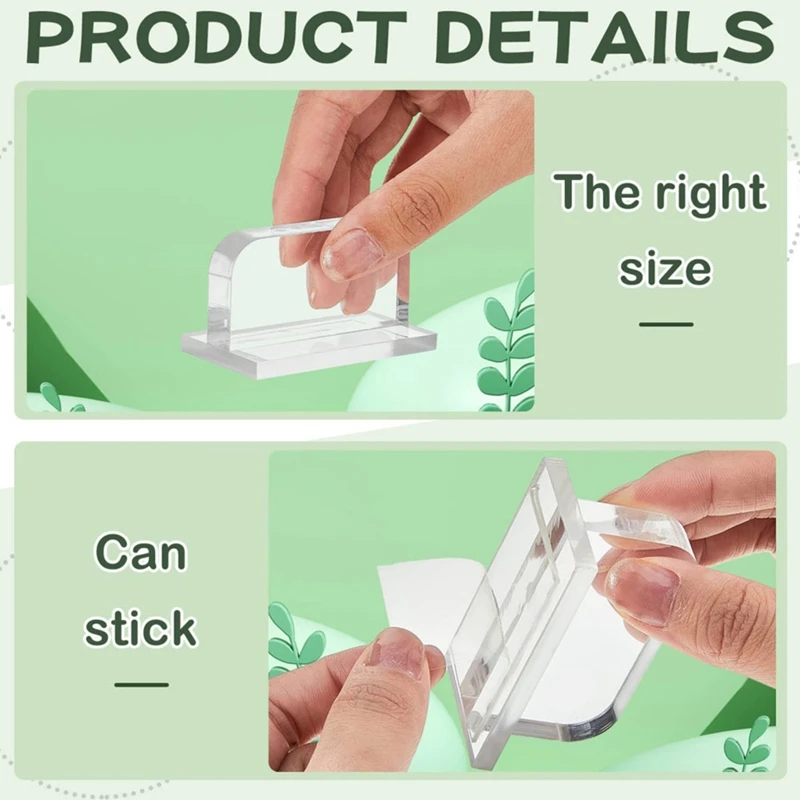 

A51M-6 Piece Aquarium Lid Handles Transparent Acrylic For Aquarium Fish Tank Lid Handle Replacement