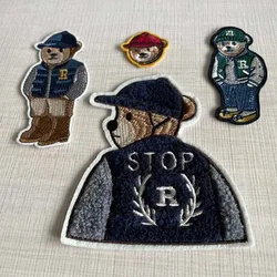 Cartoon Teddy Bear Sequence Iron On Patches,kids Embroidery Applique Badge Patch,Heat Transfer Stickers For T shirt,Clothing