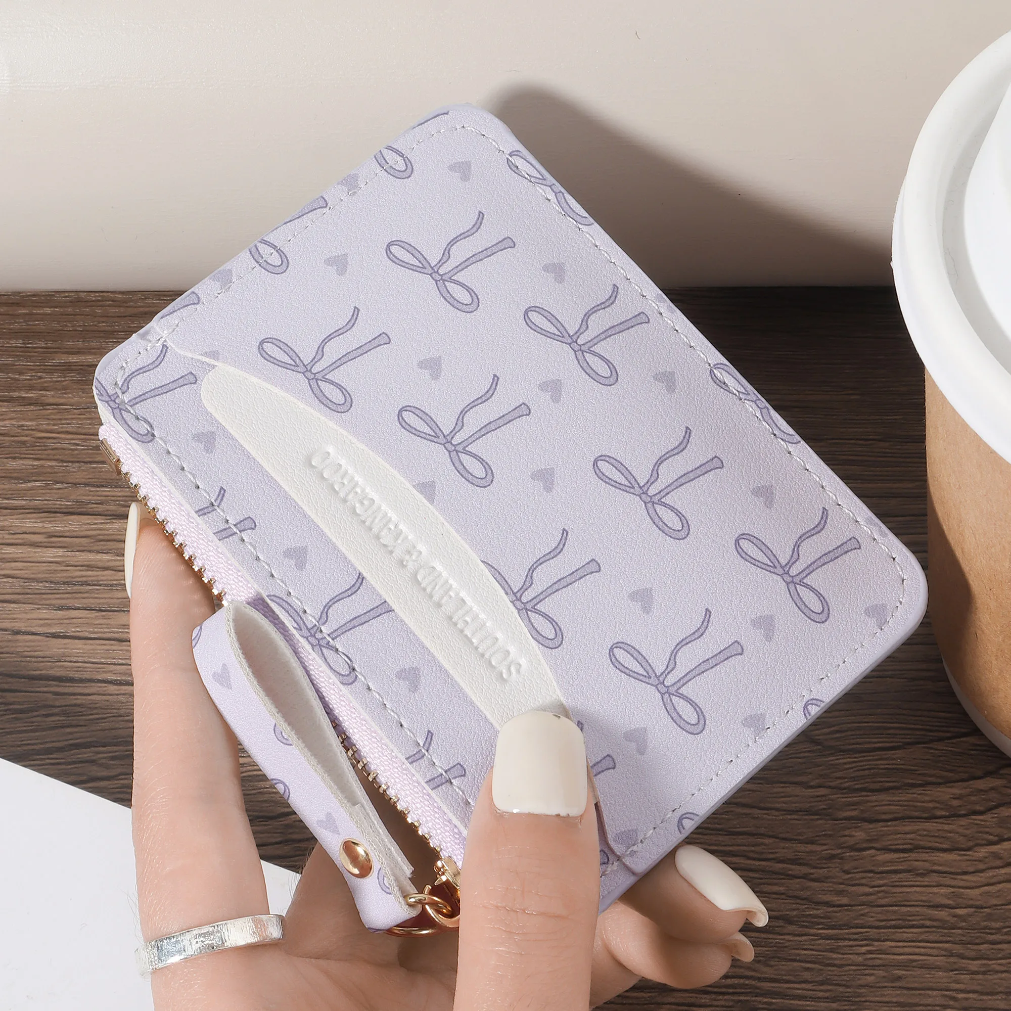 ที่ใส่บัตรเครดิตแฟชั่นมินิ, กระเป๋าใส่เหรียญบางเฉียบ, กระเป๋าสตางค์คลัทช์ลําลองสตรีและเคส