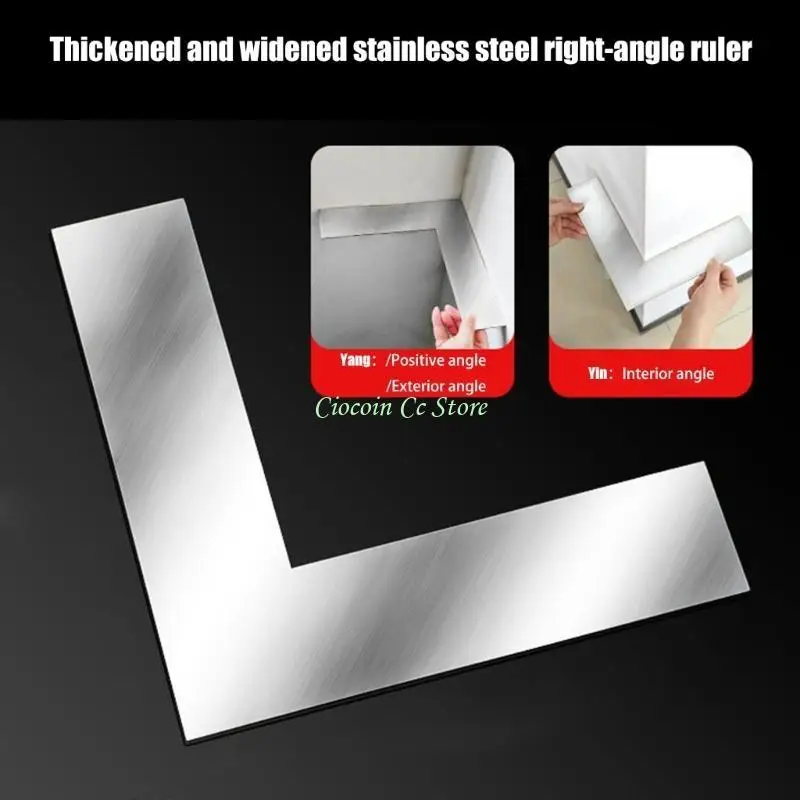 

X90F Устойчивый к ржавчине инструмент из нержавеющей стали под углом 90 градусов Портативная угловая линейка для стабильного в