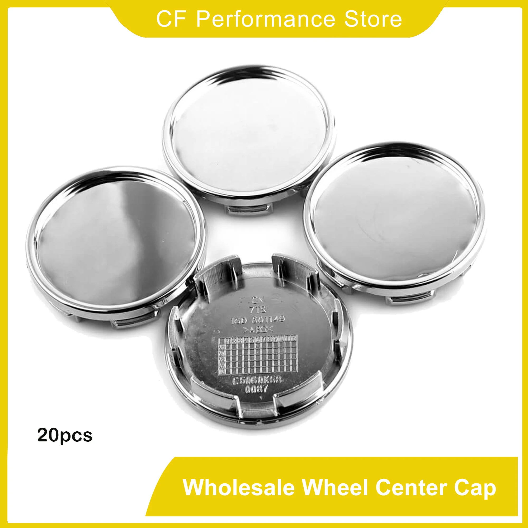 

20pcs 58mm Car Wheel Center Hub Caps For #1GD601149 #C5060K58 #28821SA030 #44732-SAA-000 #44732S9A-000Rim Cover Auto Accessories