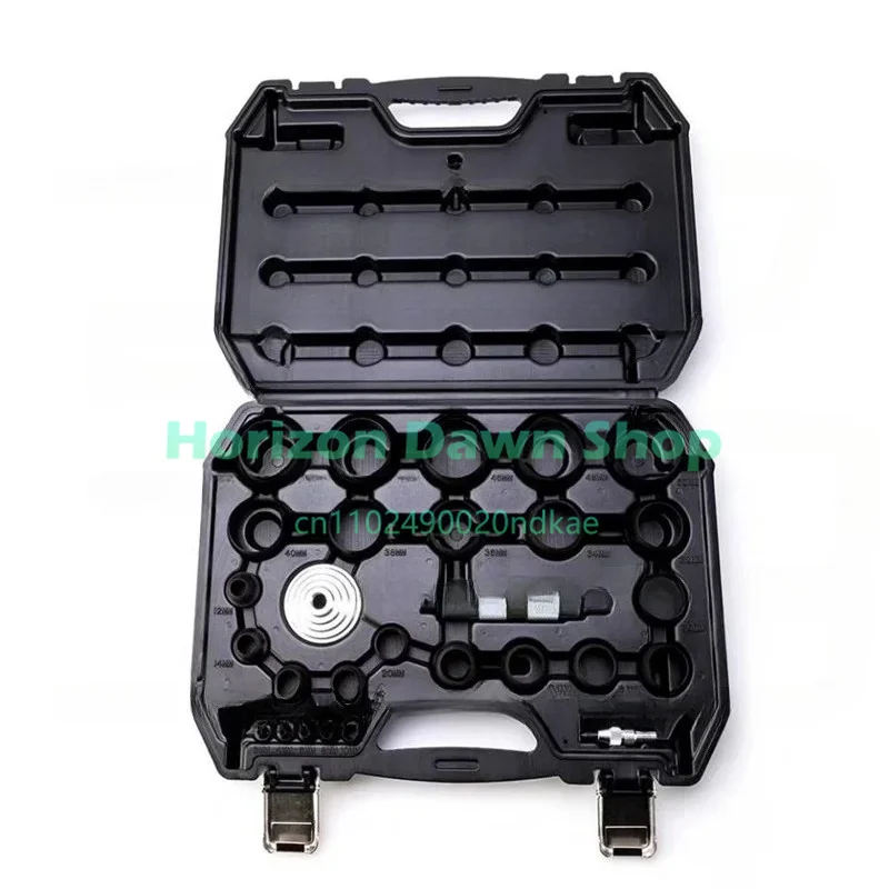 28 Piece Leather Punching Set 45 # High Carbon Steel Replaceable Diameter 3MM-50mm Round Hole DIY Manual Leather Punching Tool