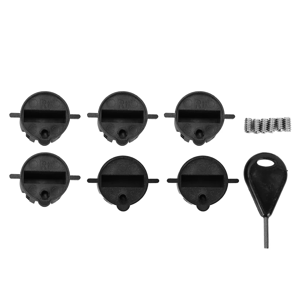 6 stuks plastic bekerplug surfplank FCS ronde surfvinplug G5 boxvinplug & schroef sleutel