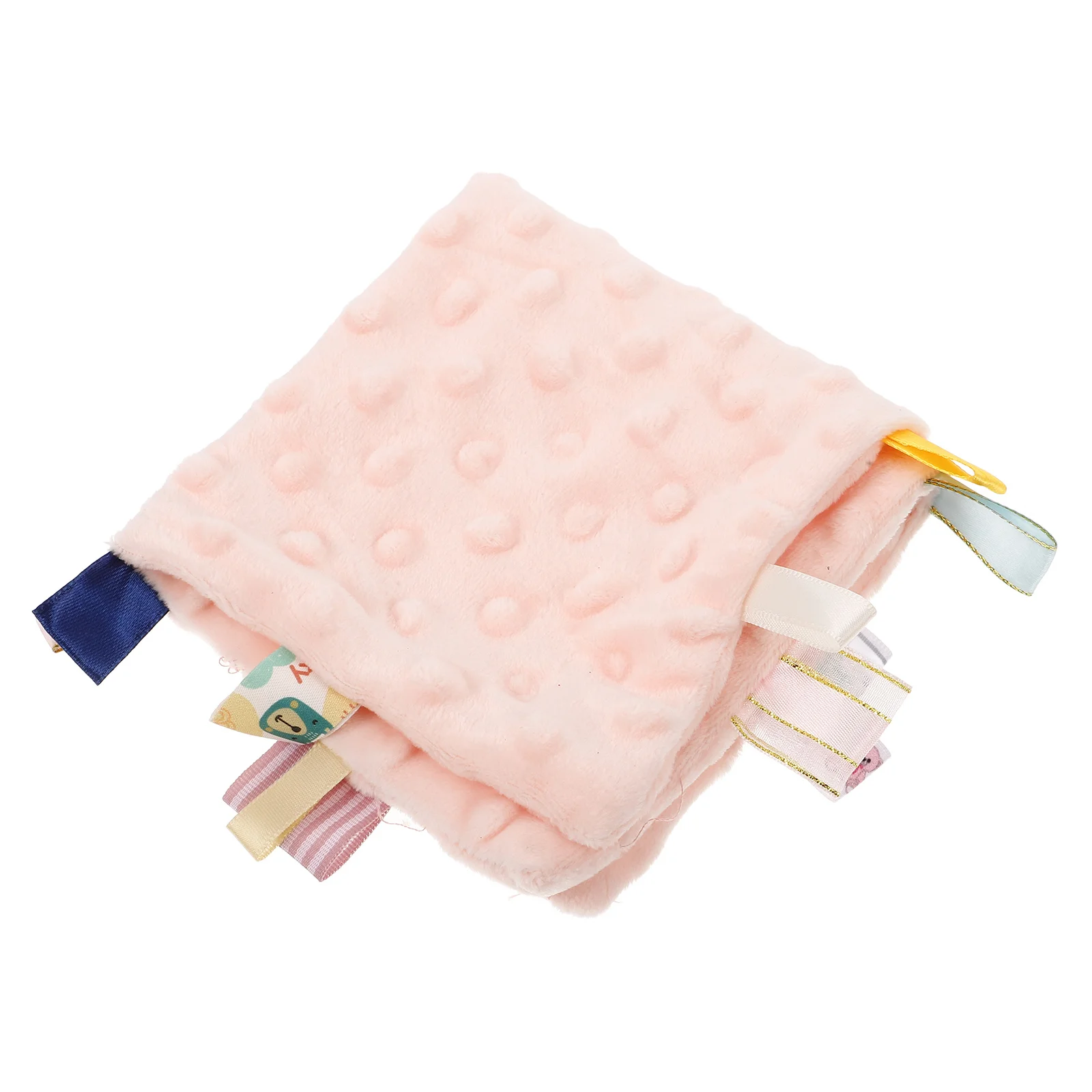 

Baby Security Soft Infant Soothing Towel Newborn Snuggle Comforter With Colorful Tags Small Blanket For Toddler Decorative