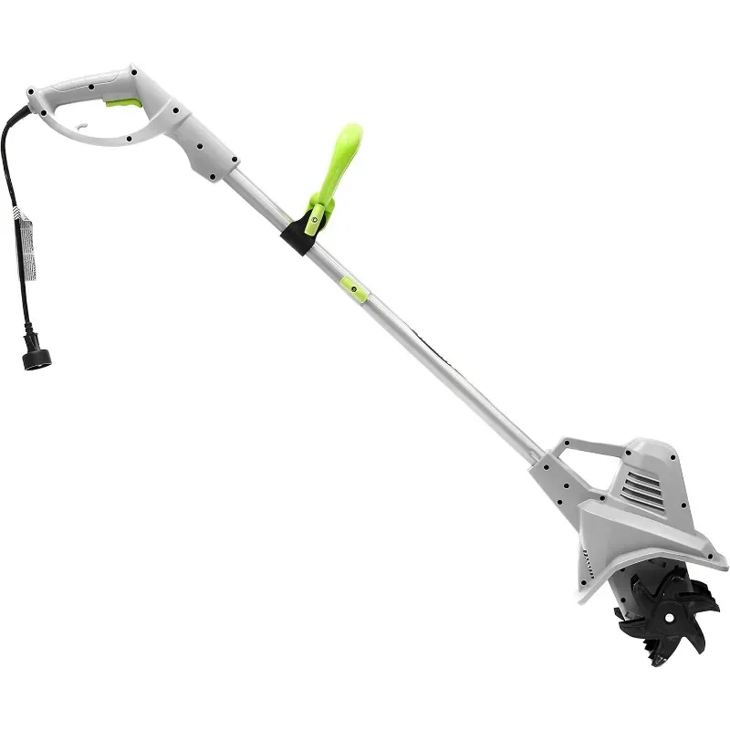 Earthwise TC70025 Leme/cultivador elétrico com fio de 7,5 polegadas e 2,5 A, 7,5 polegadas, 2,5 A com fio, cinza