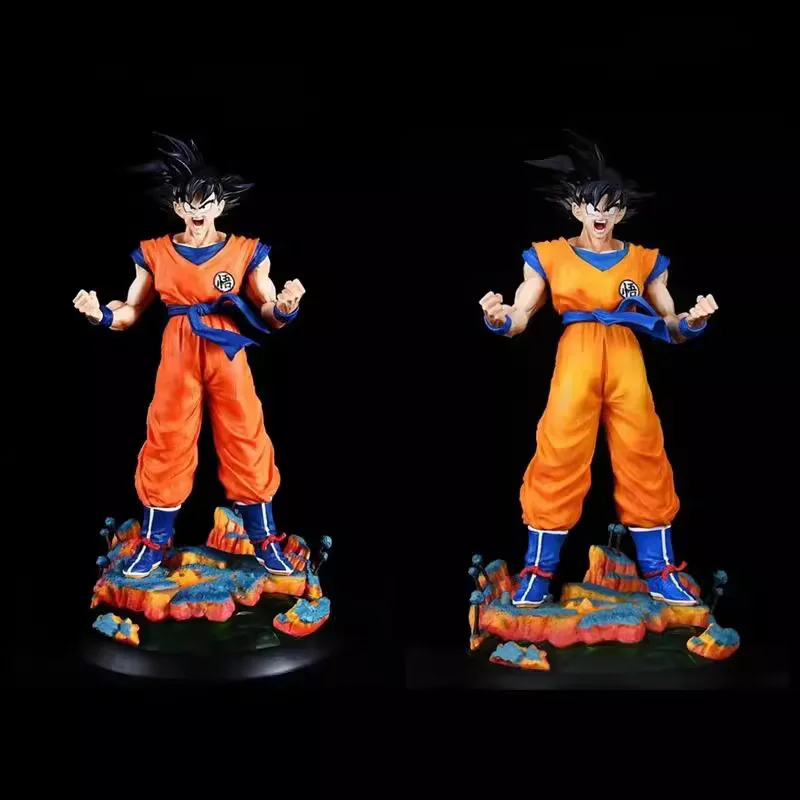 

Dragon Ball Super Saiyan Standing Posture Sun Wukong White Hole Sun Wukong Half Body Statue Model Box Set Handmade Children Toy