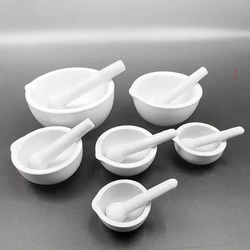 Ceramic Mortar and Pestle Set Grinding Bowls Simple Household Kitchen Spices Teas Garlic Pepper Grinder Creative Mini Herb Mills