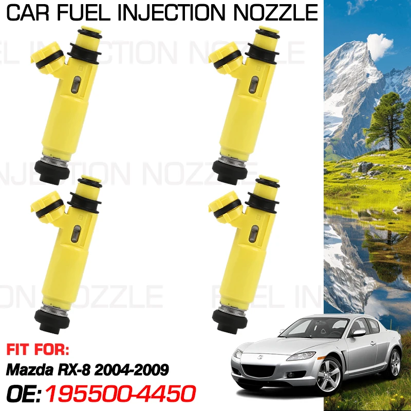 195500-4450 For Mazda RX-8 RX8 RX 8 2004-2009 2008 2007 2005 Accessories Car Fuel Injectors Nozzle Injection N3H3-13-250A FJ797