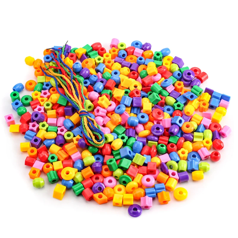 Perles de laçage arc-en-ciel pour les tout-petits, trieur de documents et de formes, jouets Montessori d'apprentissage précoce, motricité fine, enfants d'âge alth
