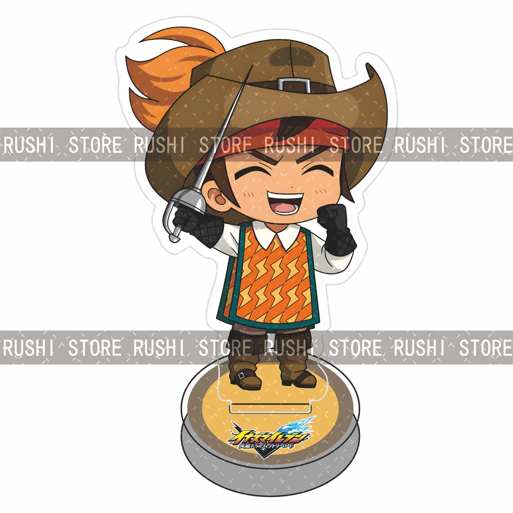 Chibi Inazuma Eleven Acrylic Stand Figure 10cm Anime Character Desktop Decor Keychain Collection Gift for Fans